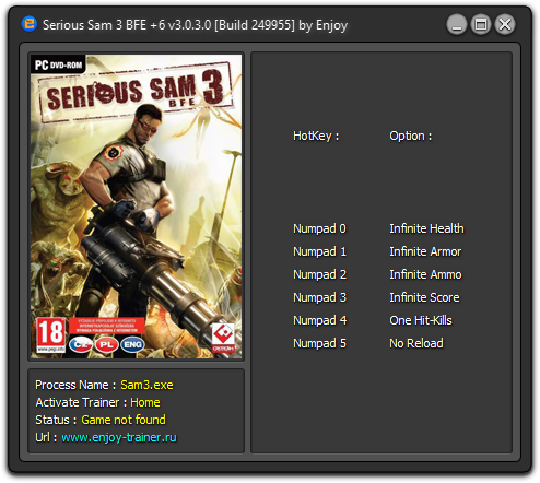 скачать трейнер для serious sam 3 bfe Serious sam hd the first encounter v1. 17727 | serious sam hd.