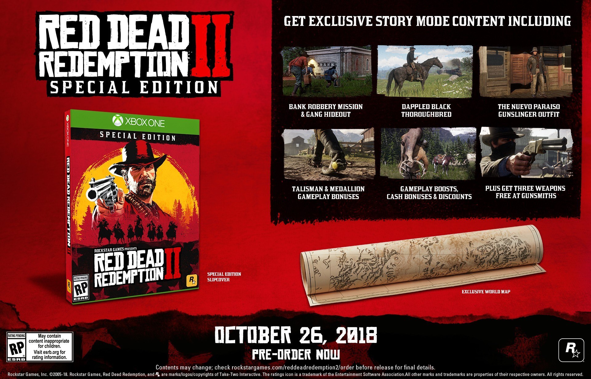 Стали известны бонусы предзаказа Red Dead Redemption 2 Стали известны бонусы предзаказа Red Dead Redemption 2