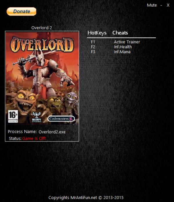 Overlord 2 Trainer Mrantifun Alertfasr