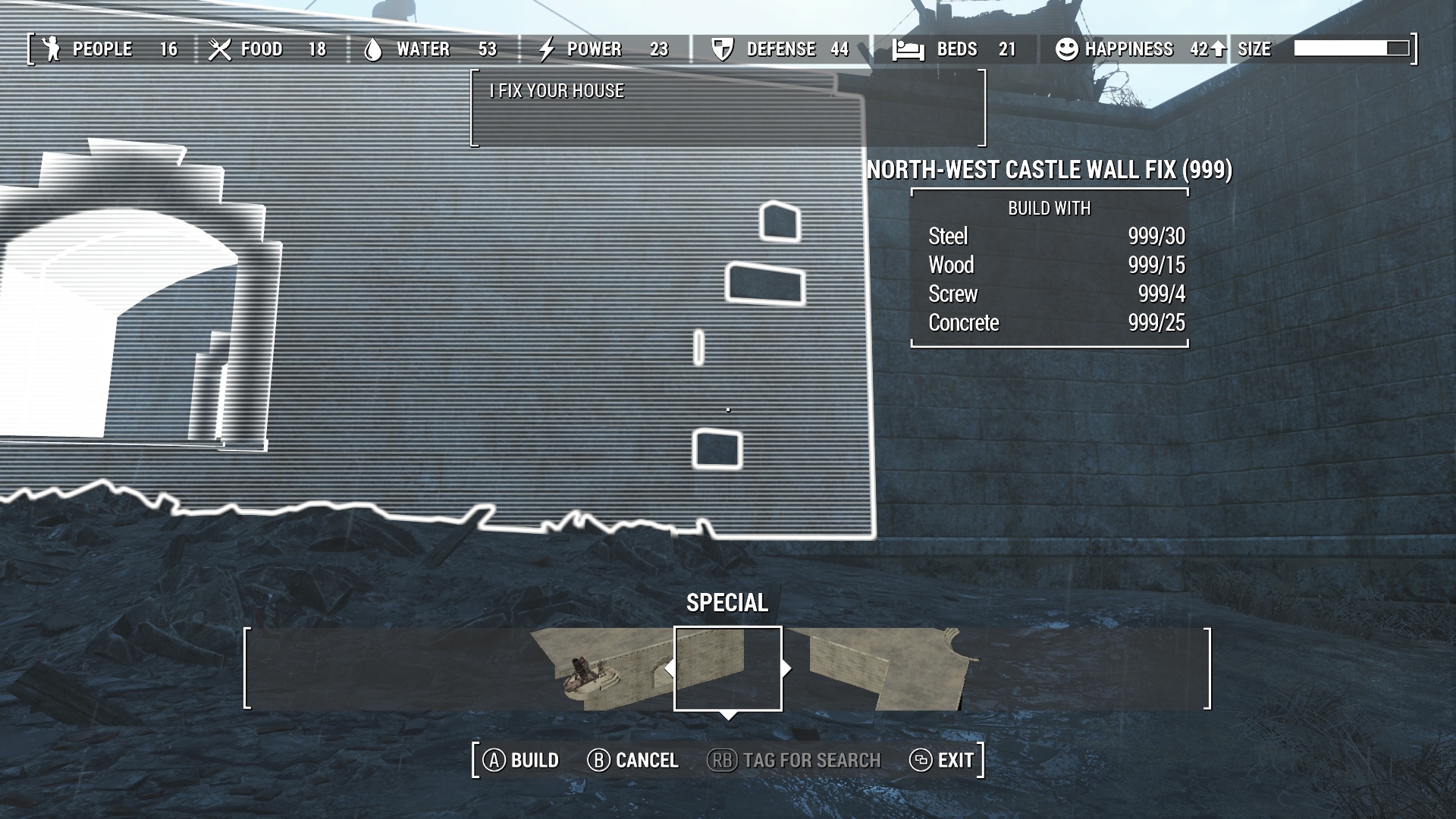 Fallout 4 мод Замок