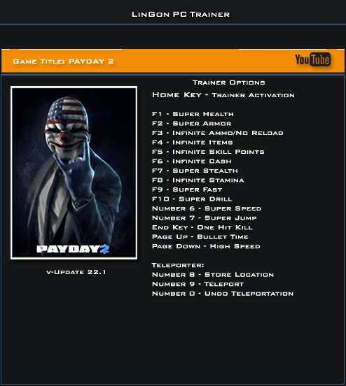 Читы на Payday 2