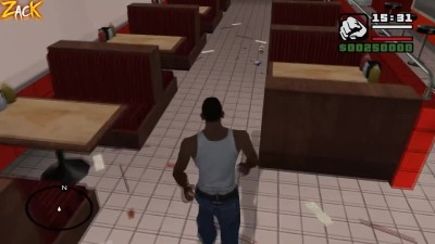 Секретная закусочная офицера тенпени В GTA SAN ANDREAS которую ты точно не видел !!!