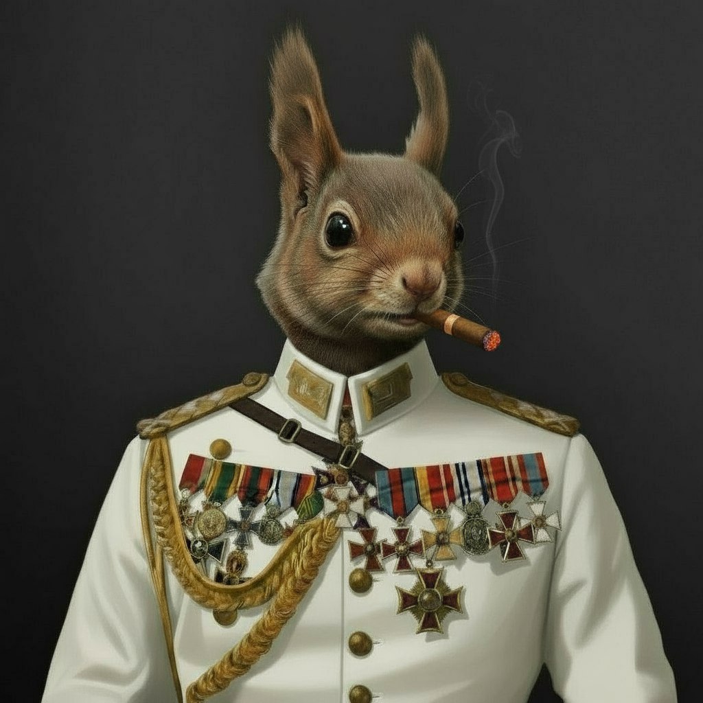 белочка в погонах