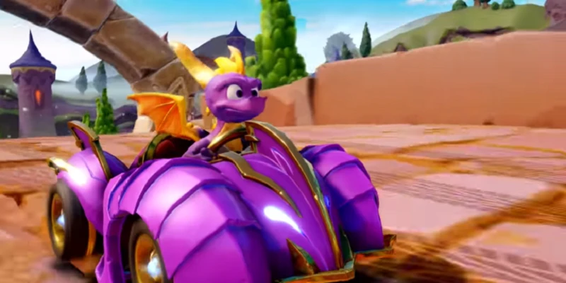 Дракон Спайро появится в Crash Team Racing Nitro Fueled