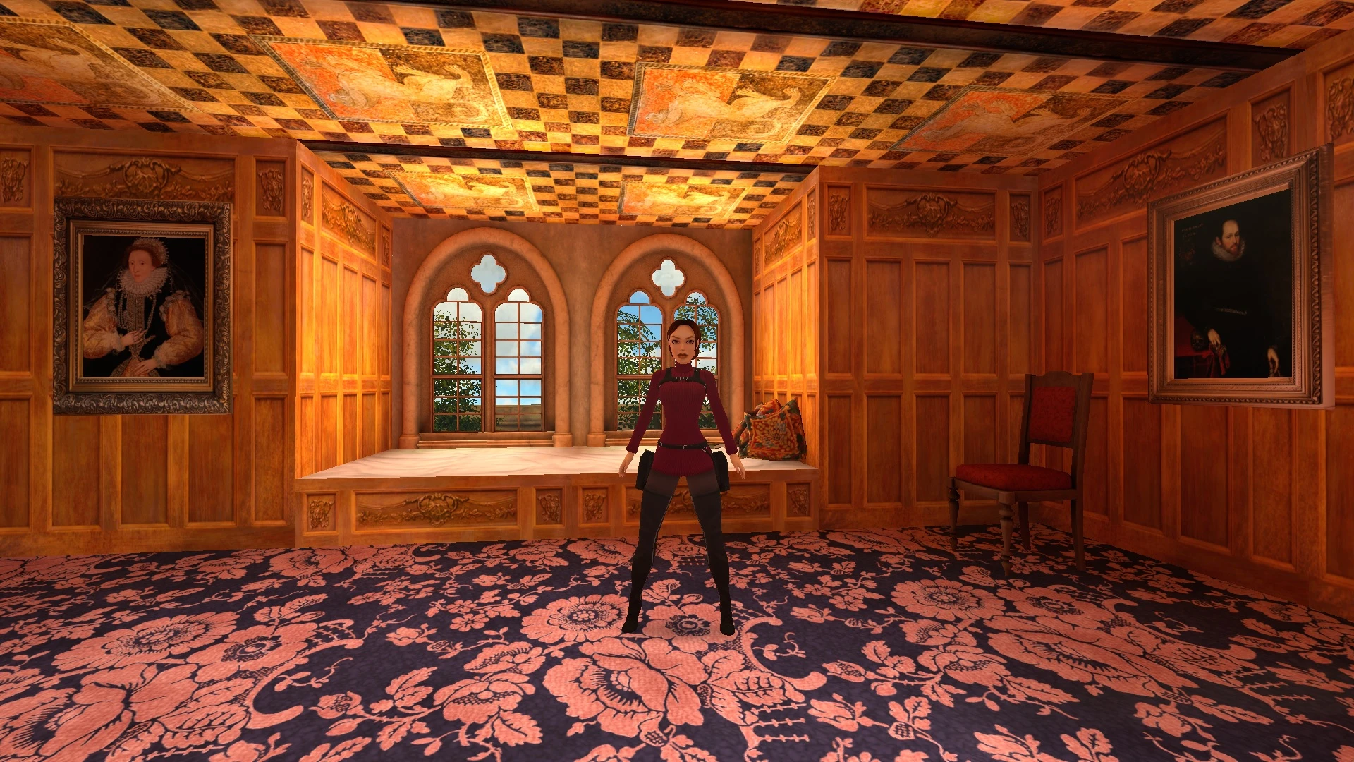 Tomb Raider 1-2-3 Remastered "Костюм Ада Вонг из RE4 Remake"