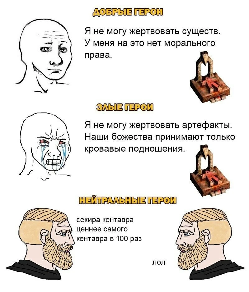 Герои и Жертвенный алтарь