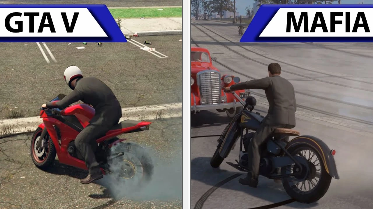 Мафия против Автоугонщика - ремейк Mafia сравнили с Grand Theft Auto V