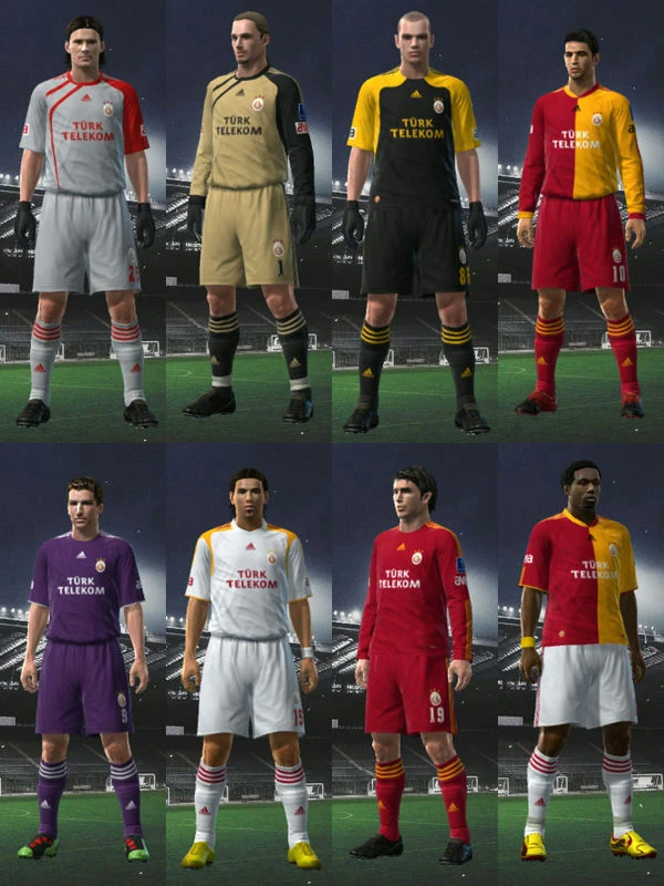 PES 2009 "Galatasaray 09-10 Kit Set by mstar"