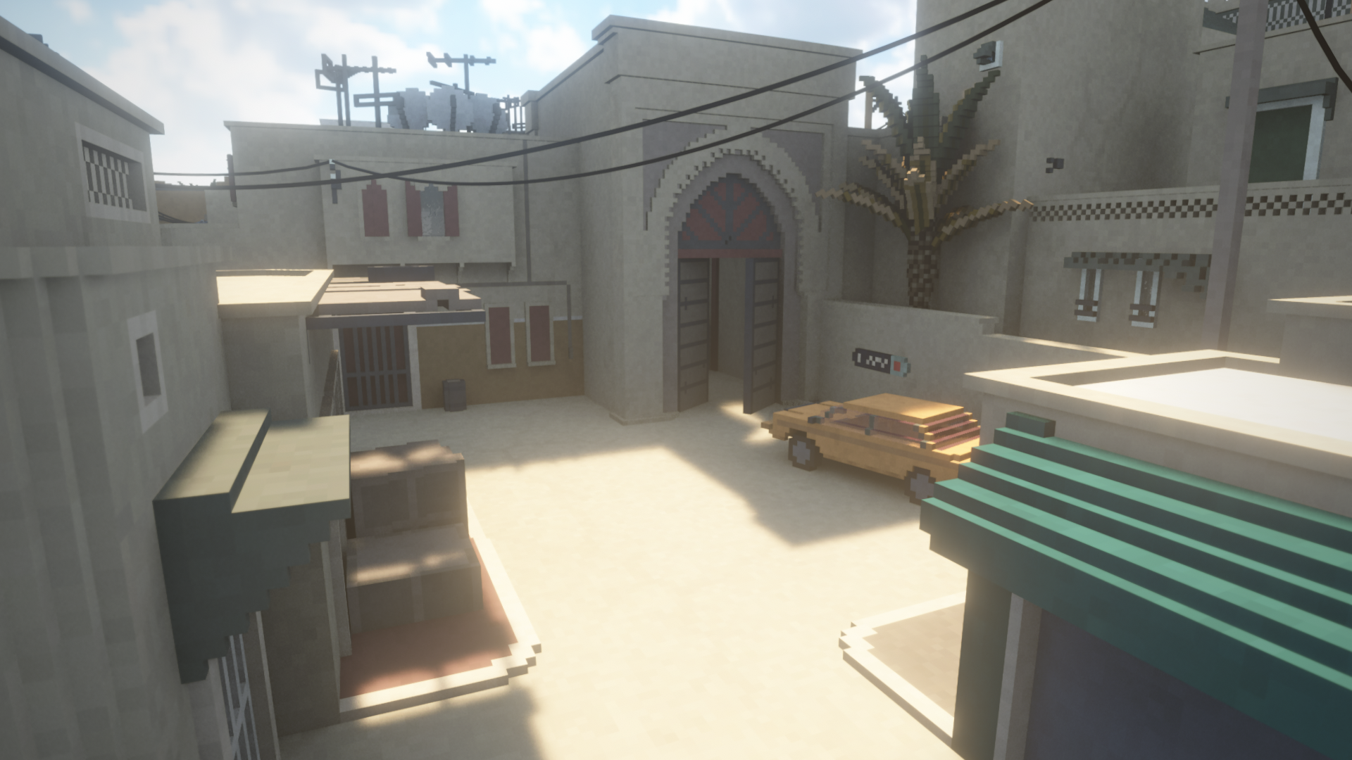 Teardown "Карта Dust II из Counter-Strike GO"