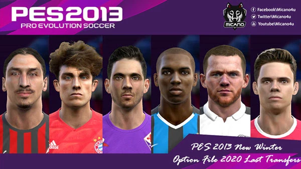 PES 2013 "New Winter Option File 2020 Last Transfers"