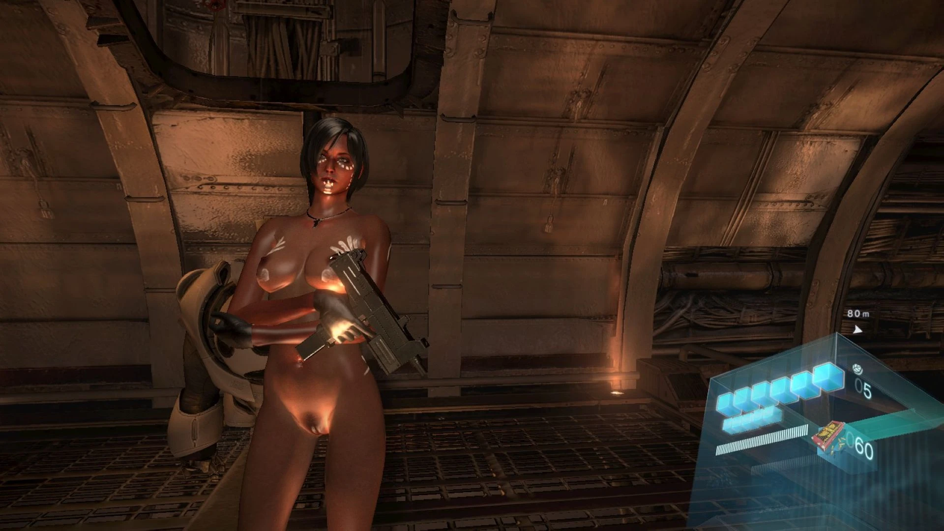 Resident Evil 6 "Голая Ада с боевой раскраской"