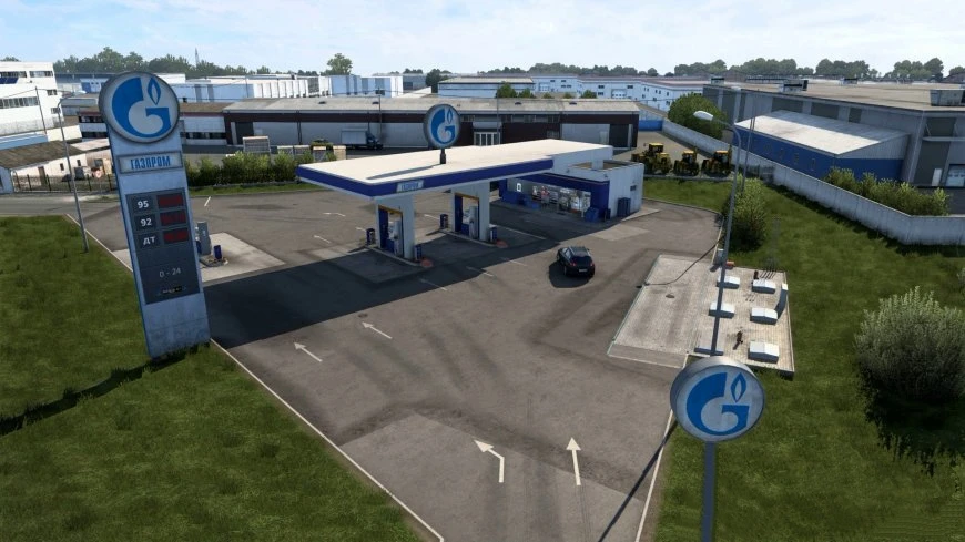 Euro Truck Simulator 2 "Красивые Заправочные Станции v1.0 (v1.40.x)"