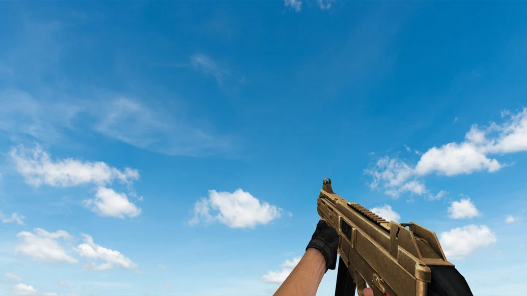 Counter-Strike "Золотой пак оружия на CSS руках"