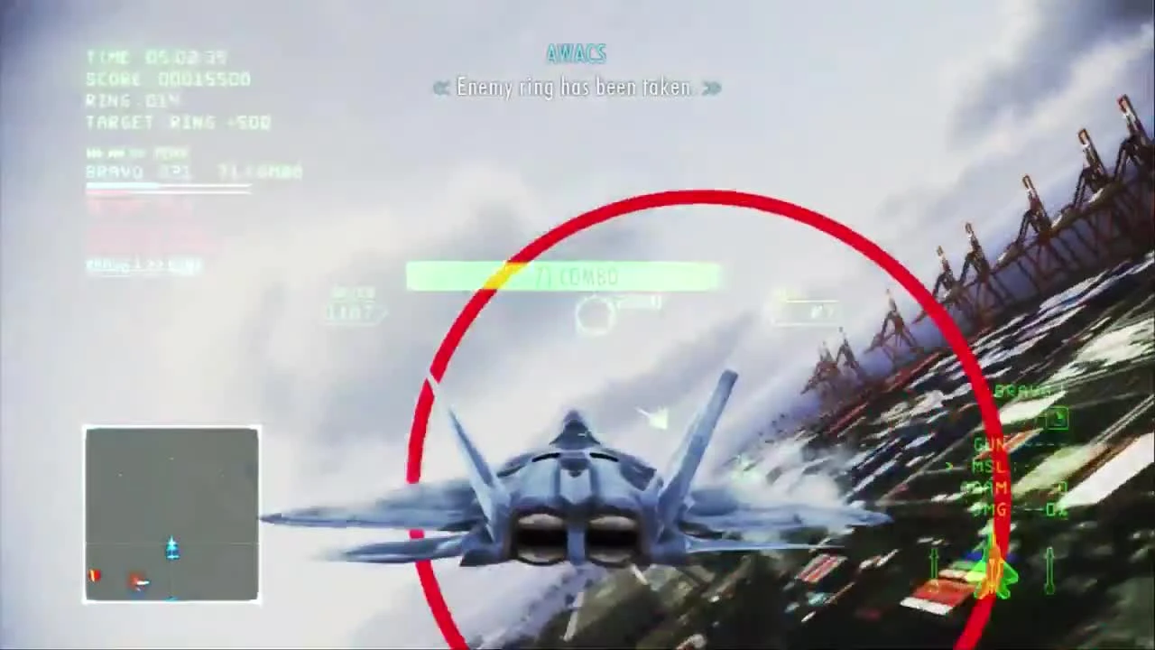 Ace Combat Infinity Mobius 1 против RTDM