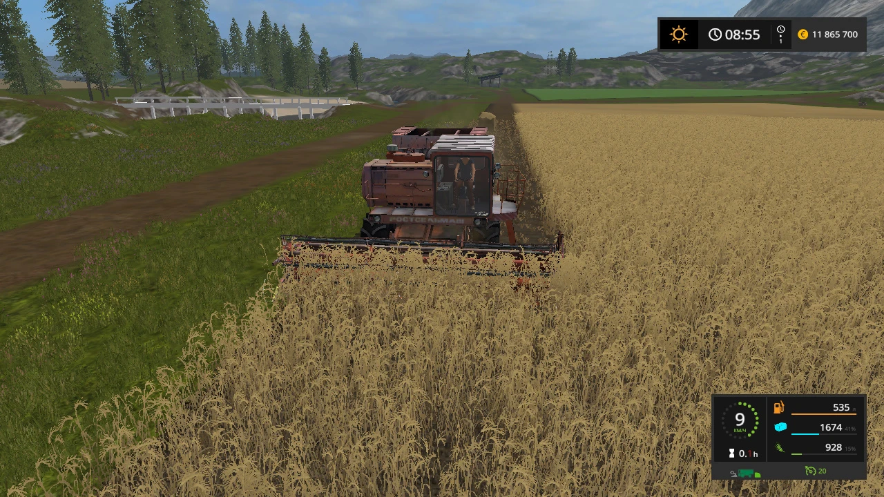 Farming Simulator 17 "Дон 1500 А complete set V1.0"