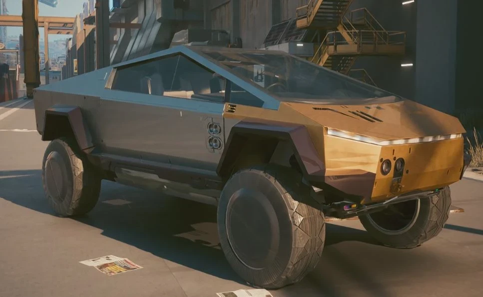 Cyberpunk 2077 "Тесла Кибертрак"