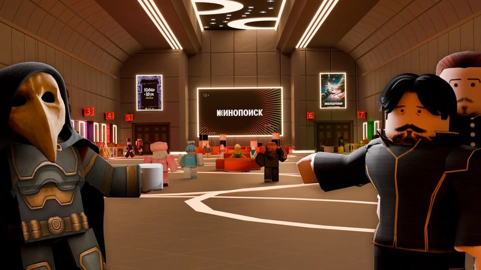 На платформе Roblox открылось игровое пространство "Мир Кинопоиска"