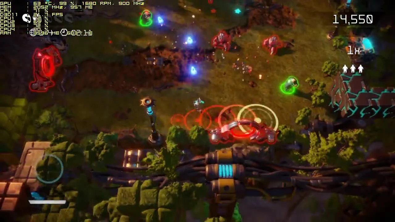 Тест Nex Machina запуск на слабом ПК (4 ядра, 4 ОЗУ, GeForce GTX 550 Ti 1 Гб)