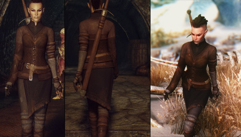 Elder Scrolls 5: Skyrim "Броня нелюдимого мага (Hedge mage Armor)"