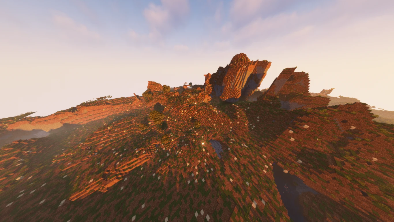 Minecraft "Сборка Shadows of Noon - графика и геймплей"