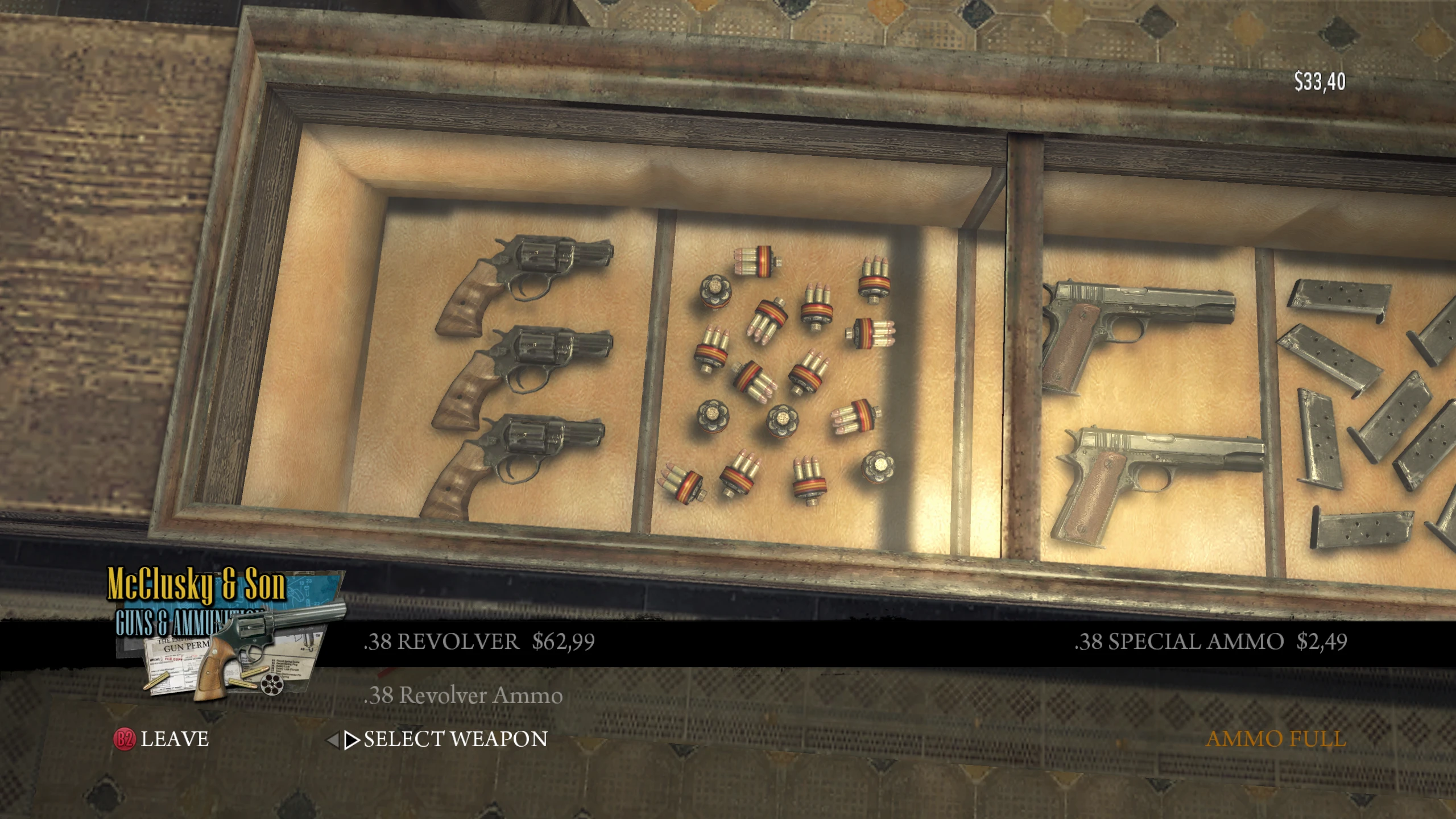 Mafia 2 "Ретекстур Револьвера .38"