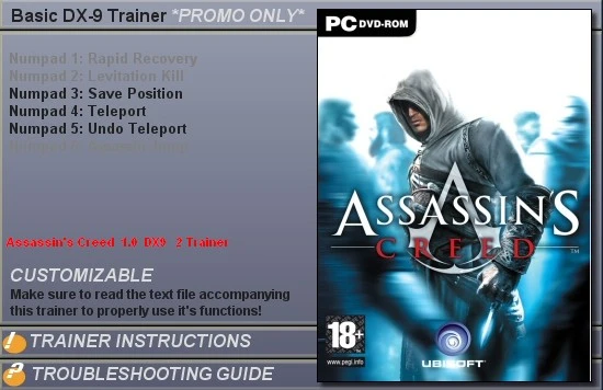 Трейнер (+2) для Assassin's Creed