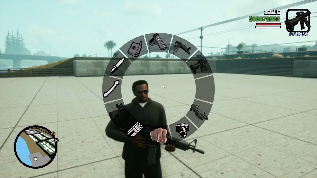 Grand Theft Auto: The Trilogy (San Andreas) "Новые звуки оружия и модифицированный снайперский прицел"