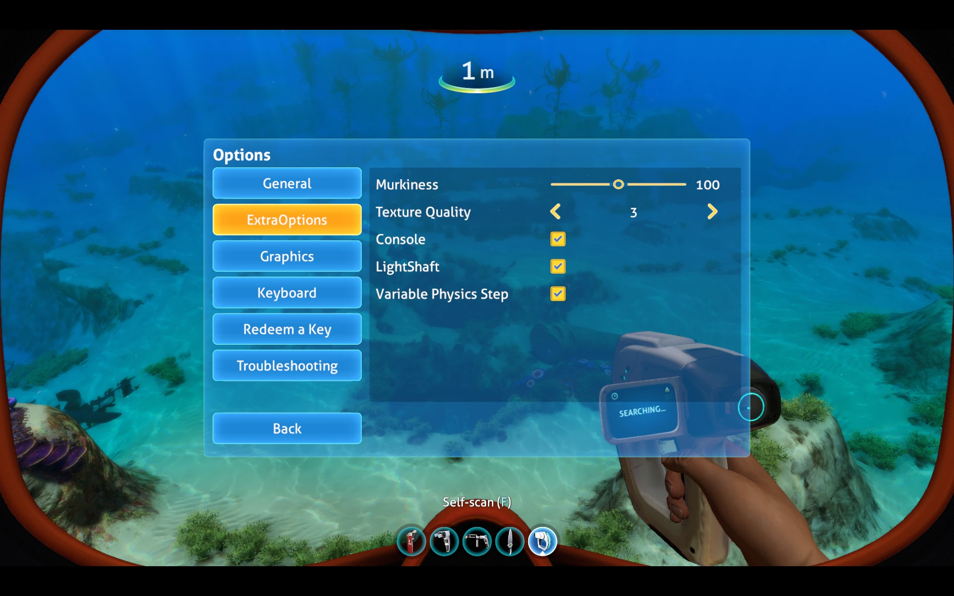 Subnautica "ExtraOptions - Дополнительные опции"