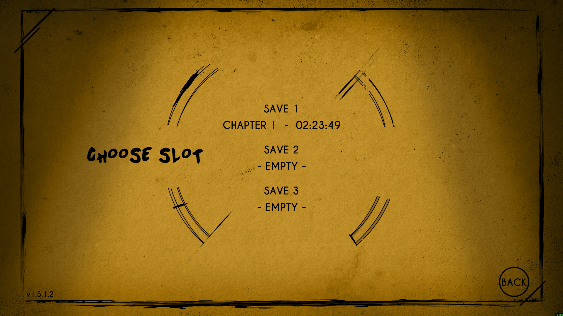 Bendy and the Ink Machine "Сохранение 100% + Чёрно-белый фильтр"