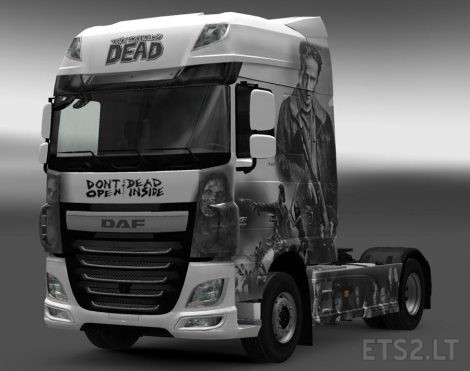 Euro Truck Simulator 2 "DAF XF EURO6 The Walking Dead Skin"