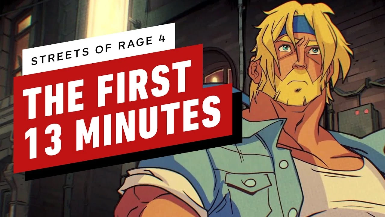 Первые 13 минут Streets of Rage 4