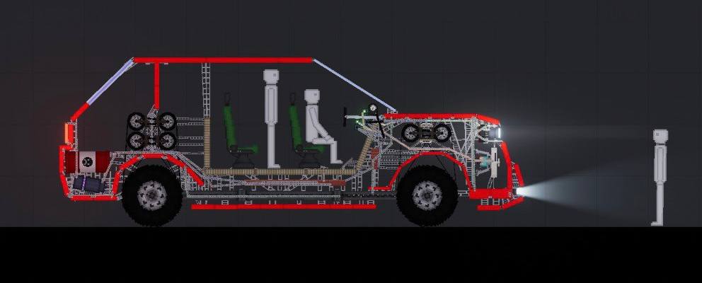 People Playground "Полностью разрушаемый джип HL-1"
