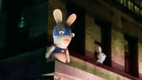 Raving Rabbids: Alive and Kicking "Капитан америка"
