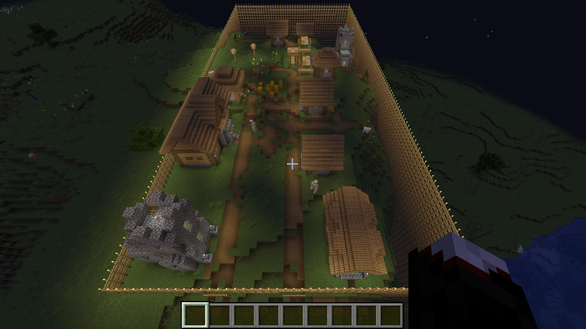 Minecraft "Сохранение - Хардкорное прохождение с развитой деревней"