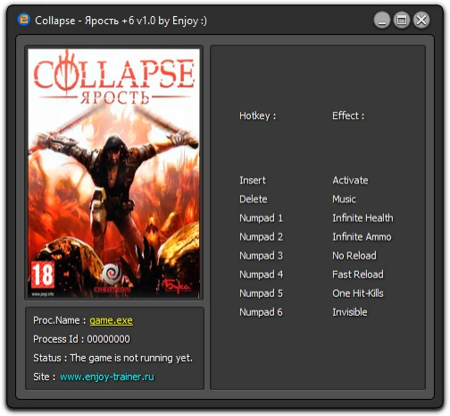 Collapse - Ярость: Трейнер/Trainer (+6) [1.0] {Enjoy}