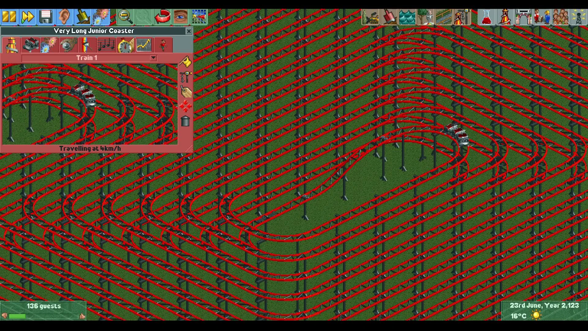 RCT2 - 45 лет в аду - самые длинные американские горки из когда-либо созданных