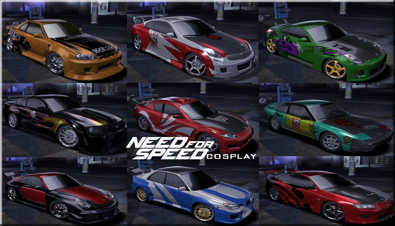 Need for Speed: Carbon: Сохранение/Savegame (Косплей популярных тачек из игр серии NFS)