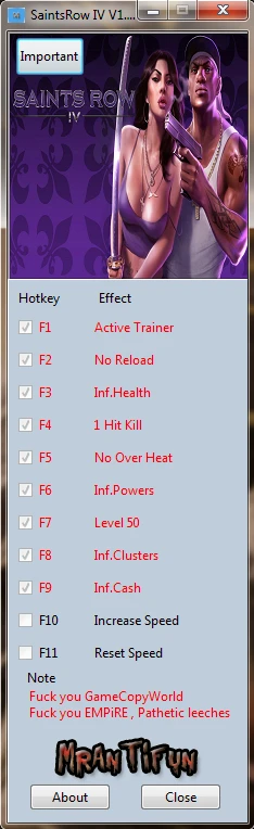 Saints Row 4: Трейнер/Trainer (+10) [Update 8] {MrAntiFun}