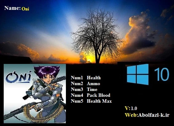 Oni: Трейнер/Trainer (+5) [1.0] {Abolfazl.k}