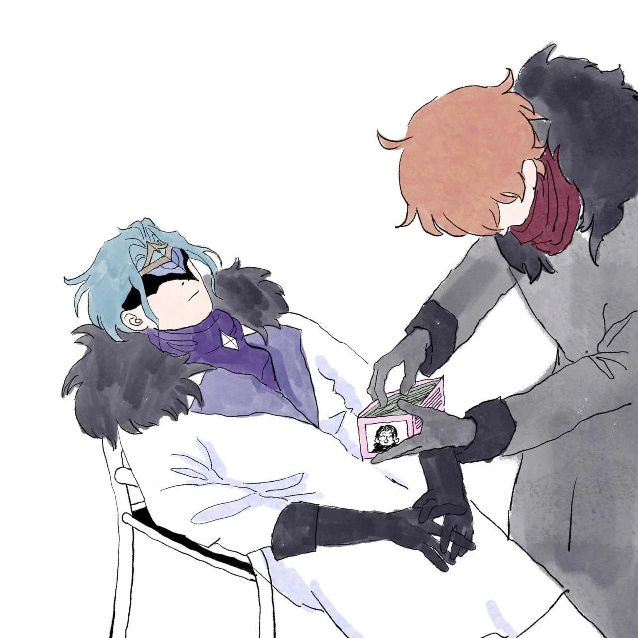 Пока Дотторе спит, надо пользоваться моментом