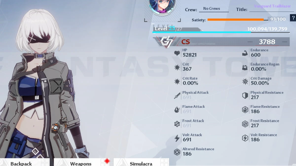 На что влияют характеристики в Tower of Fantasy