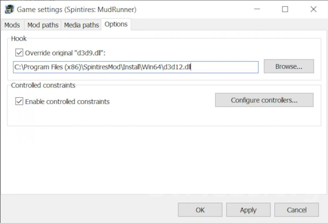 MudRunner "Мод d3d12.dll"