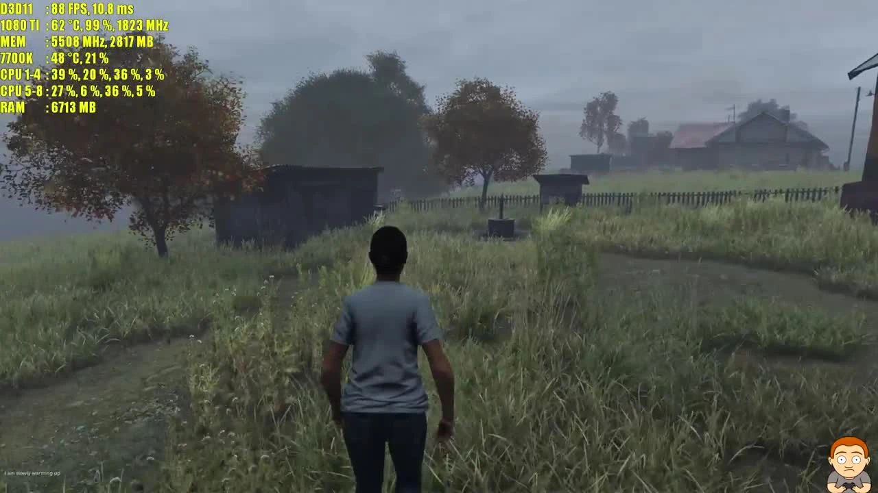 DayZ ПК Обновление 0,62 GTX 1080 TI 1440p Частота кадров Производительность Тест