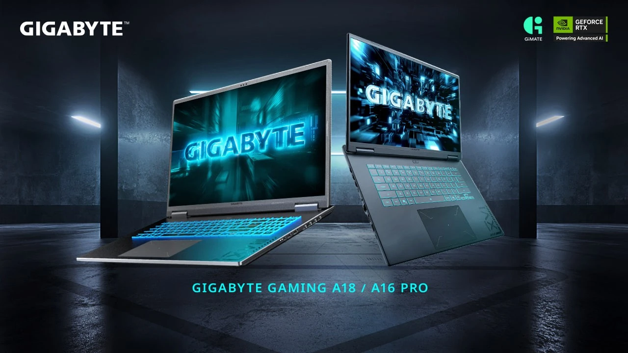 GIGABYTE представила игровые ноутбуки A16 и A18