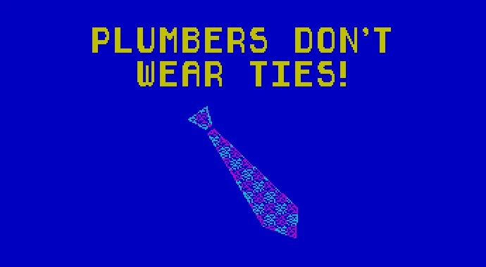 Печально известная игра Plumbers Don't Wear Ties вышла на ZX Spectrum