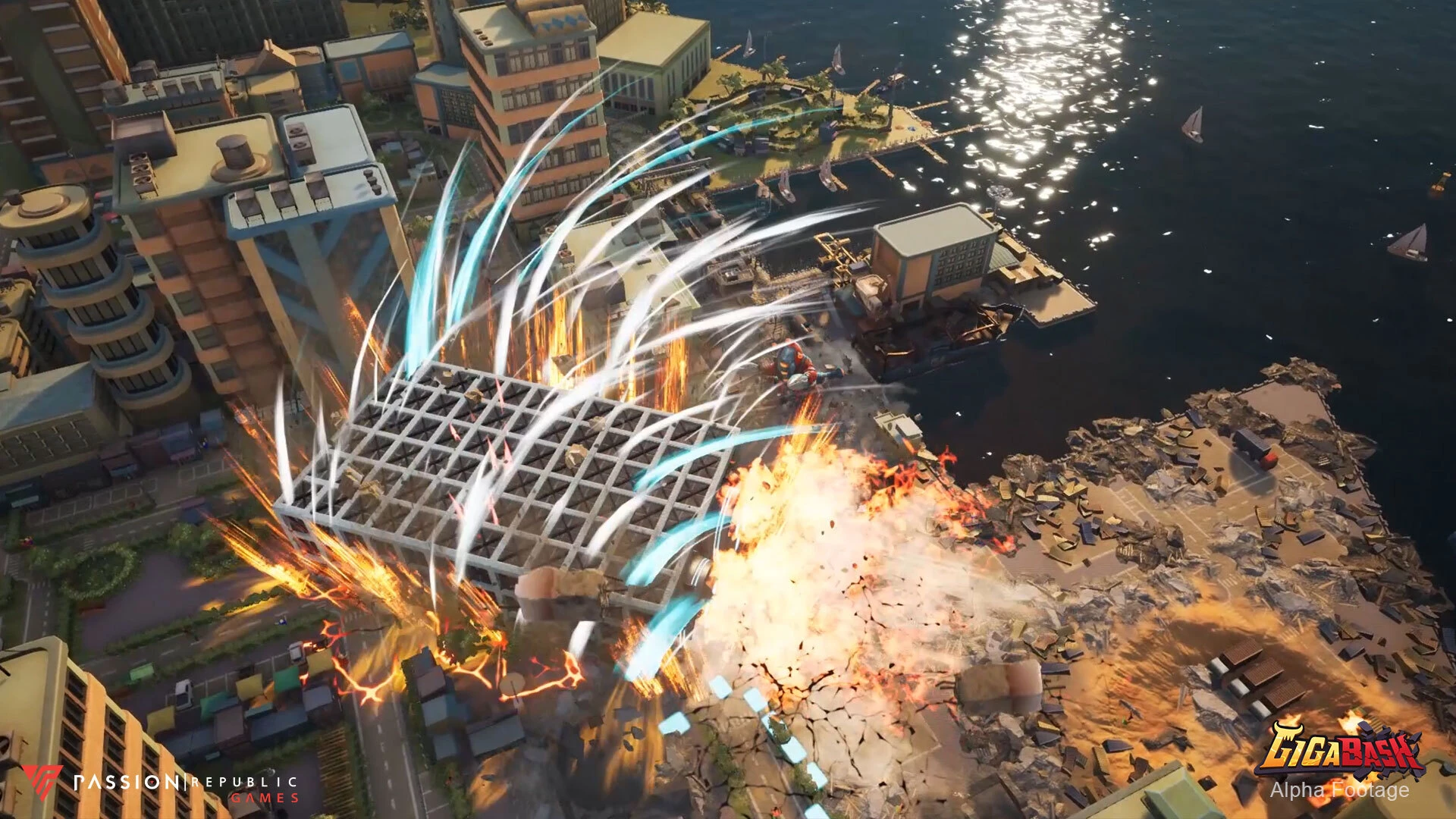 Новый трейлер GigaBash демонстрирует монстра-здание, игра выйдет на PS4 и PS5, помимо ПК