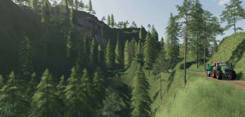 Farming Simulator 19 "Карта BERGHOLMEN HARDCORE FORESTRY V1.0.0.3 FS19"