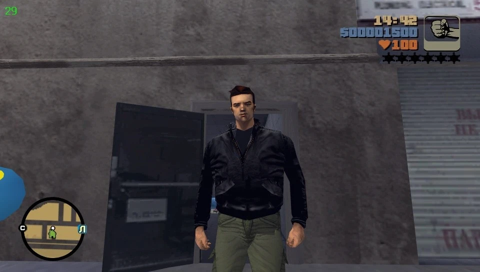 Grand Theft Auto 3 "Клод Лицо из начальной заставки"