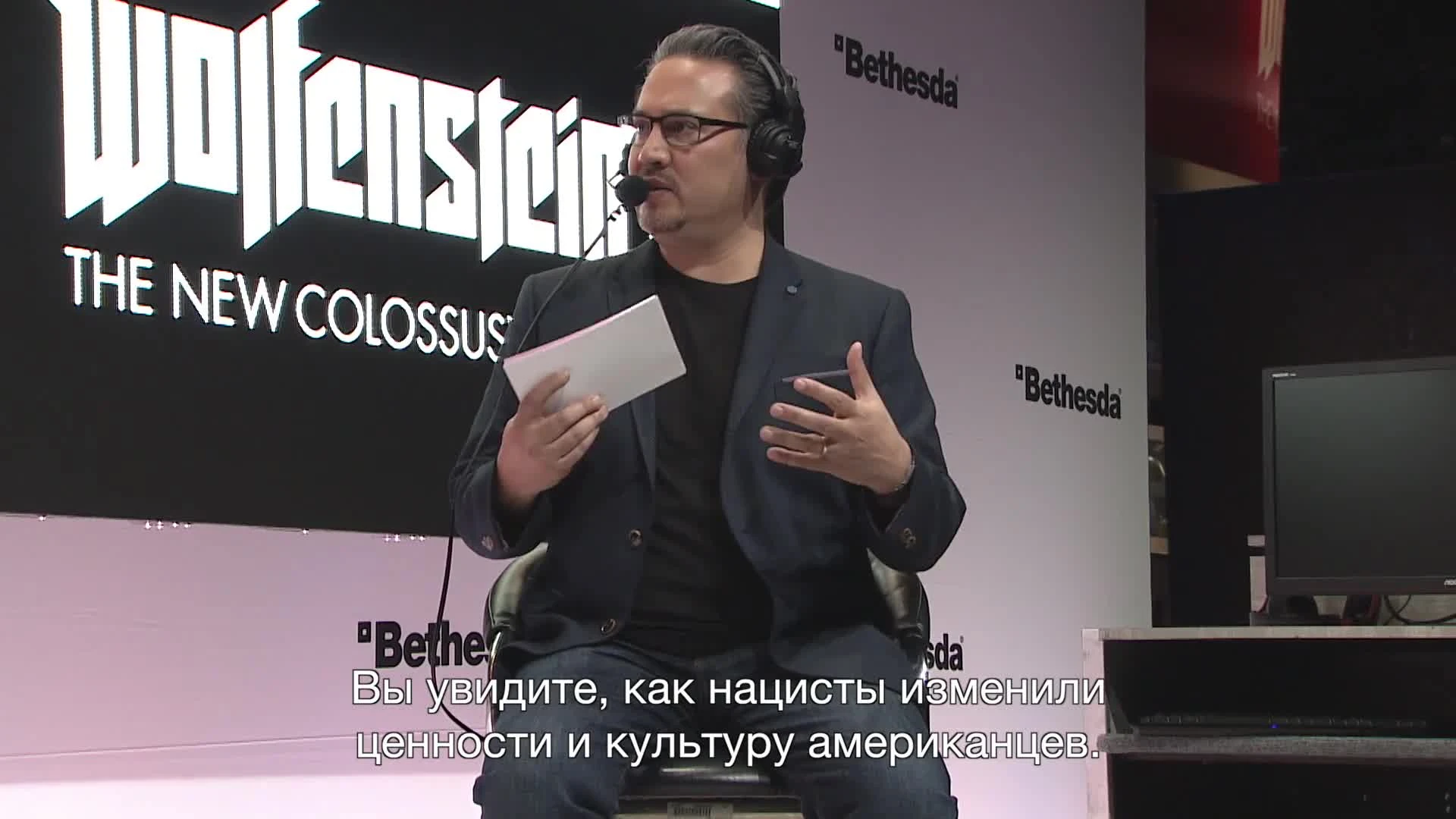Последствия немецкой оккупации в ролике Wolfenstein 2: The New Colossus