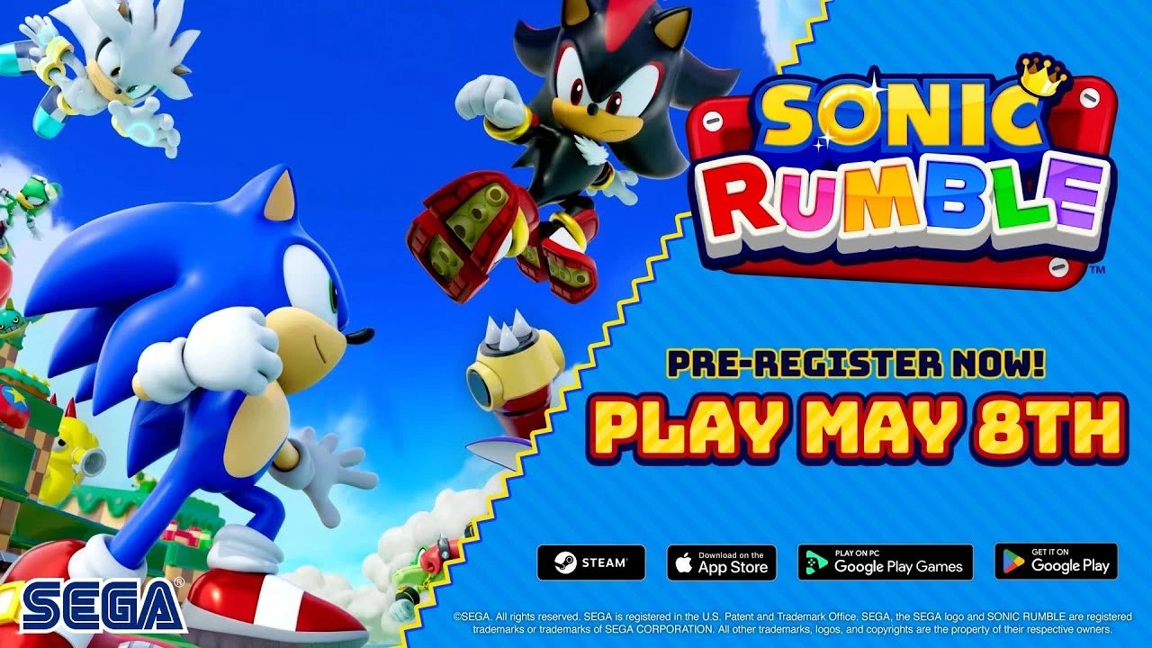 Sonic Rumble выйдет 8 мая на ПК и мобильных платформах